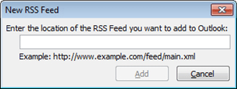 Add RSS feed box